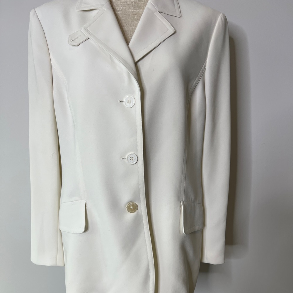 Off White Kasper Suit (Blazer and Skirt)